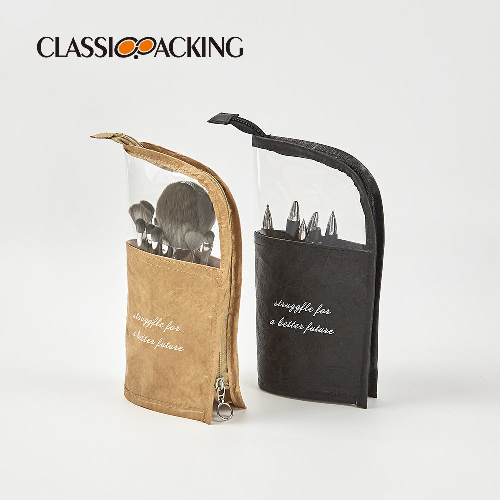 Wholesale Simple Large Capacity Makeup Brush Waterproof Storage Bag